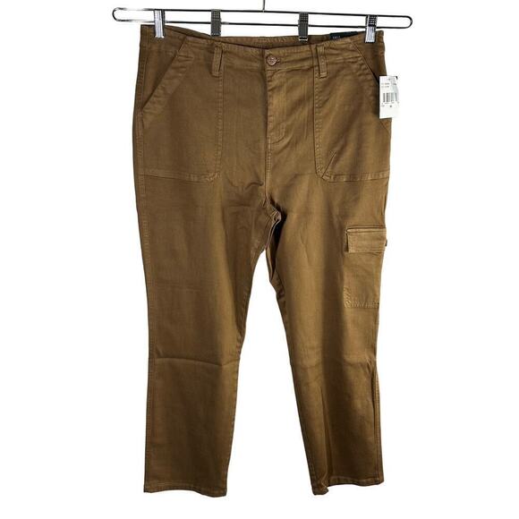 Kut From The Kloth Cargo Ankle Straight Leg Pants Size 16 Autumn Brown - Picture 1 of 11